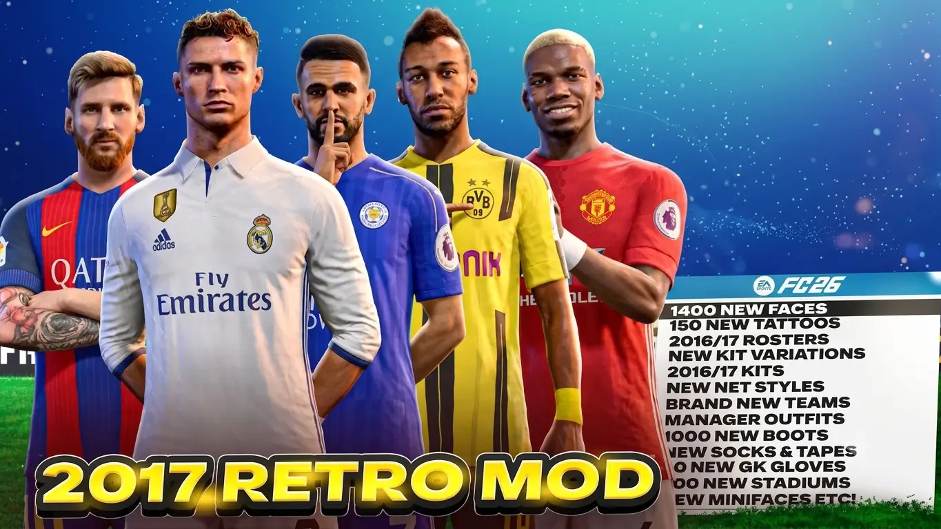 RETROWZRD FIFA 17 MOD FOR FC26 BETA | TU 1.6.5